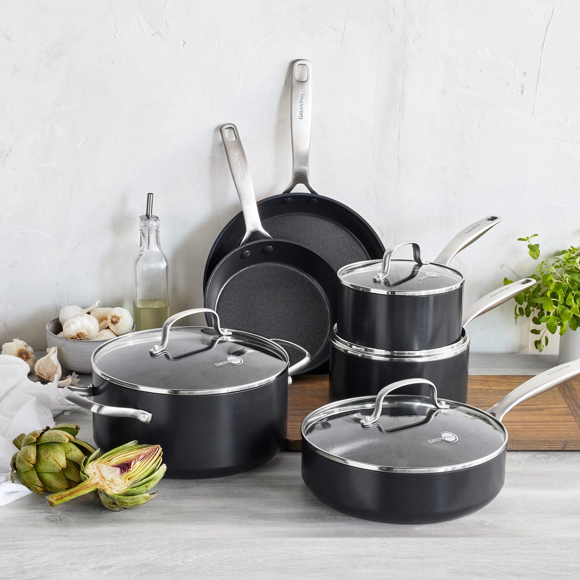 Copenhagen Steelpan met 2 tuiten 16cm zwart collectie