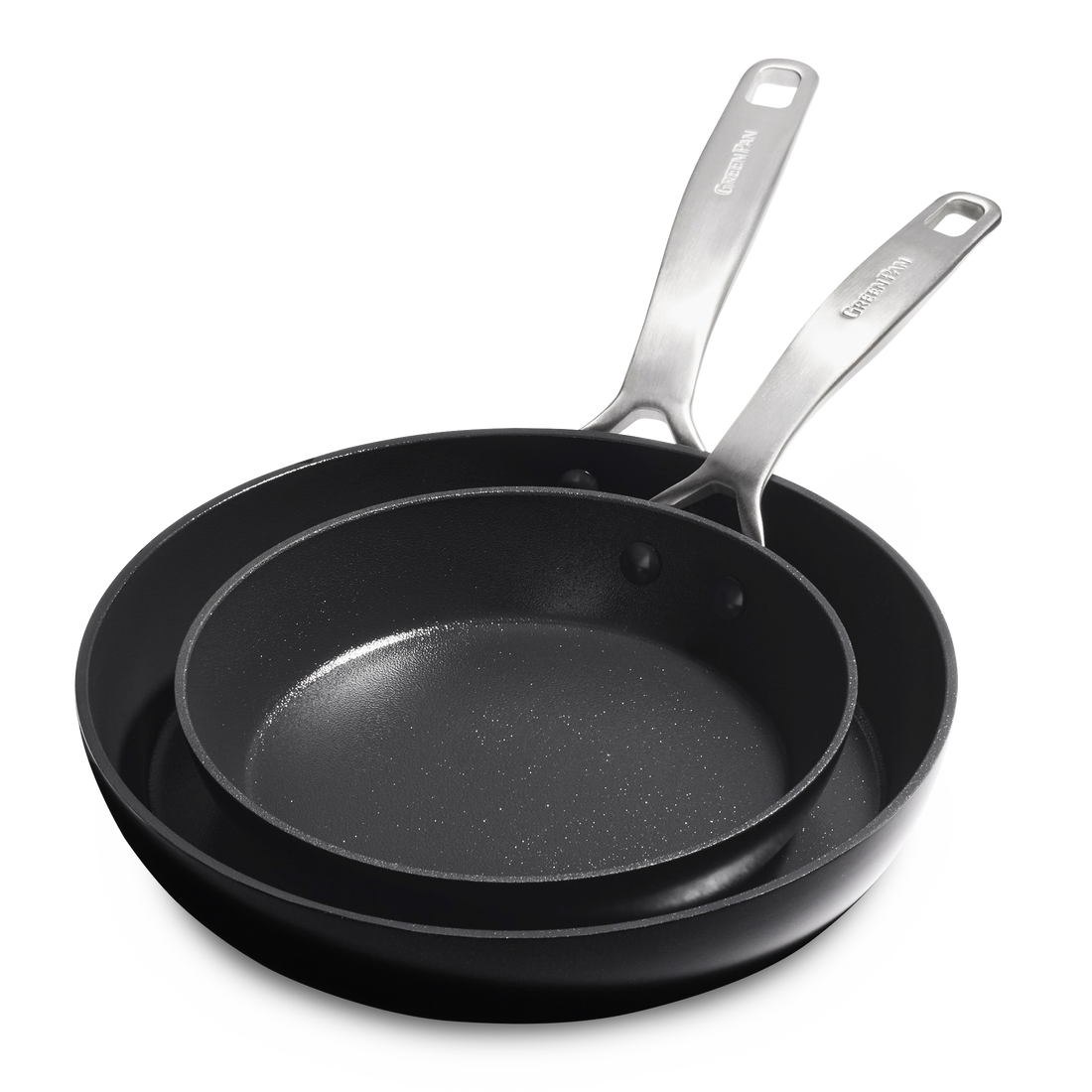 Copenhagen 2-delige braadpannenset 20+28cm zwart