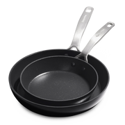 Copenhagen 2-delige braadpannenset 20+28cm zwart