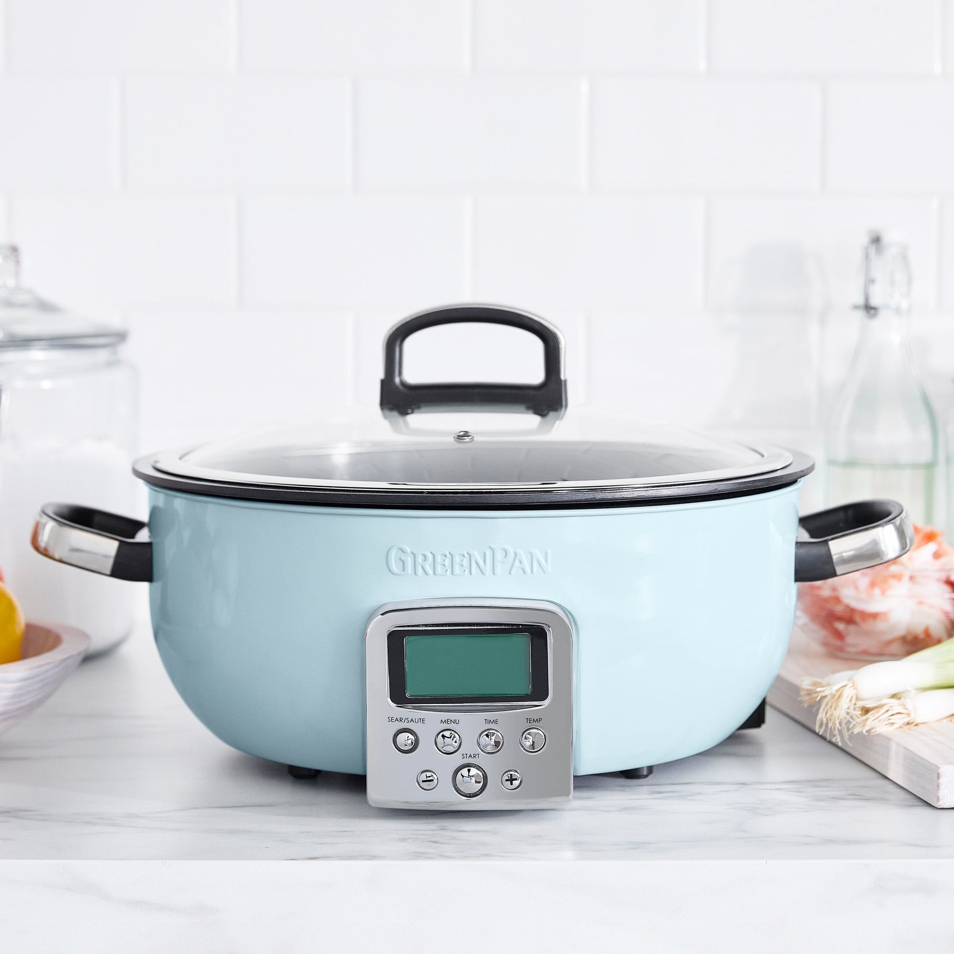 Omnicooker Blue Haze 5.6L vooraanzicht