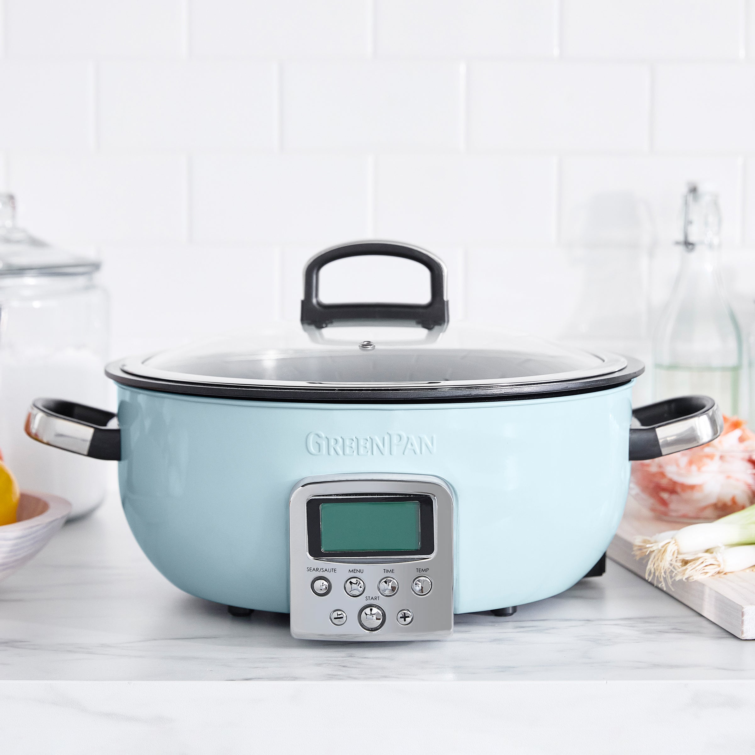 Omnicooker Blue Haze 5.6L vooraanzicht