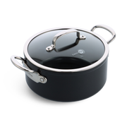 Barcelona Pro Kookpot met deksel 24cm zwart