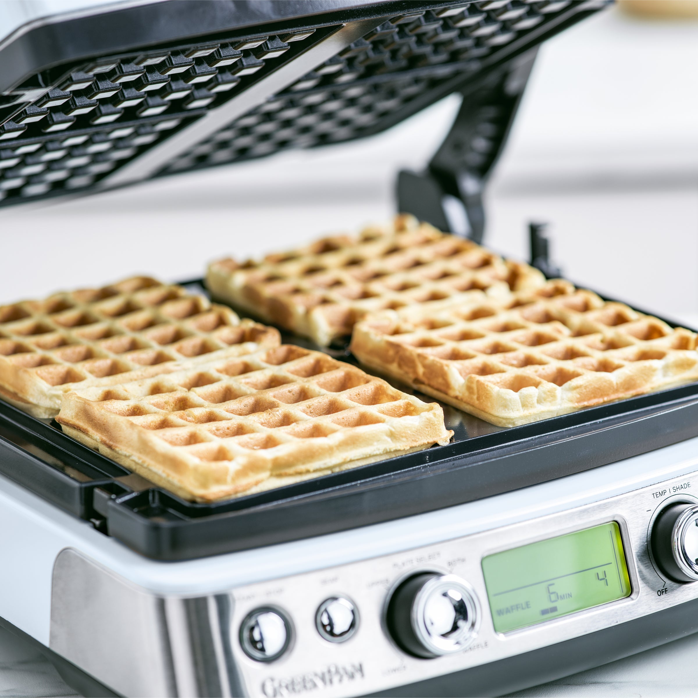Contactgrill Blue Haze met verse wafels