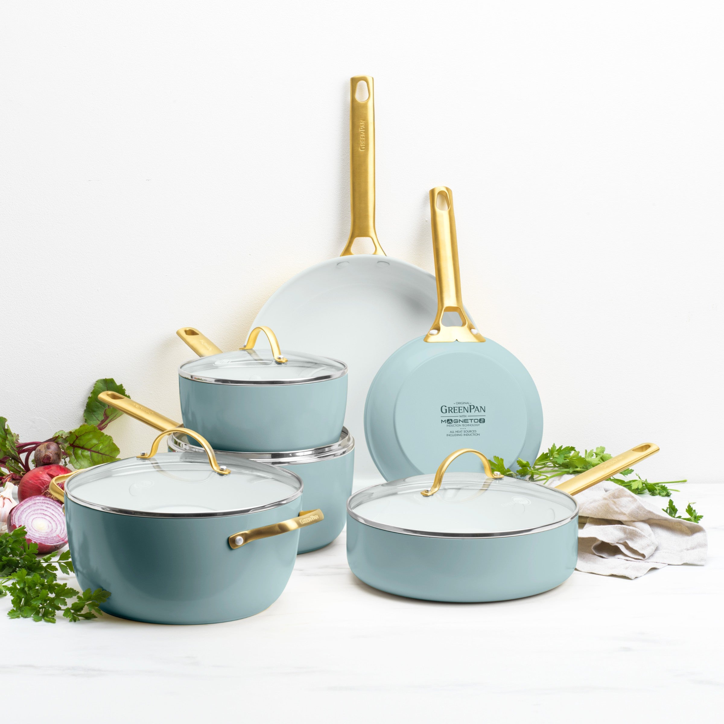 Padova Reserve Smokey Blue Set di pentole da 2 pezzi (20 + 26 cm)