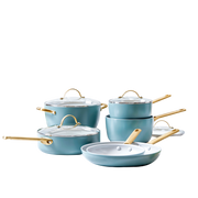 Padova Reserve Smokey Blue Set di pentole da 10 pezzi