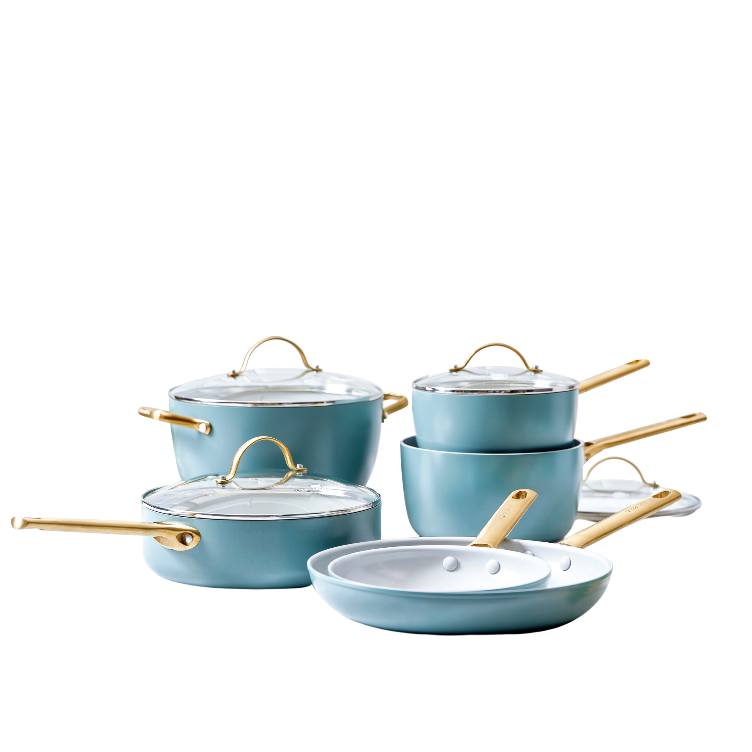 Padova Reserve Smokey Blue Set di pentole da 10 pezzi