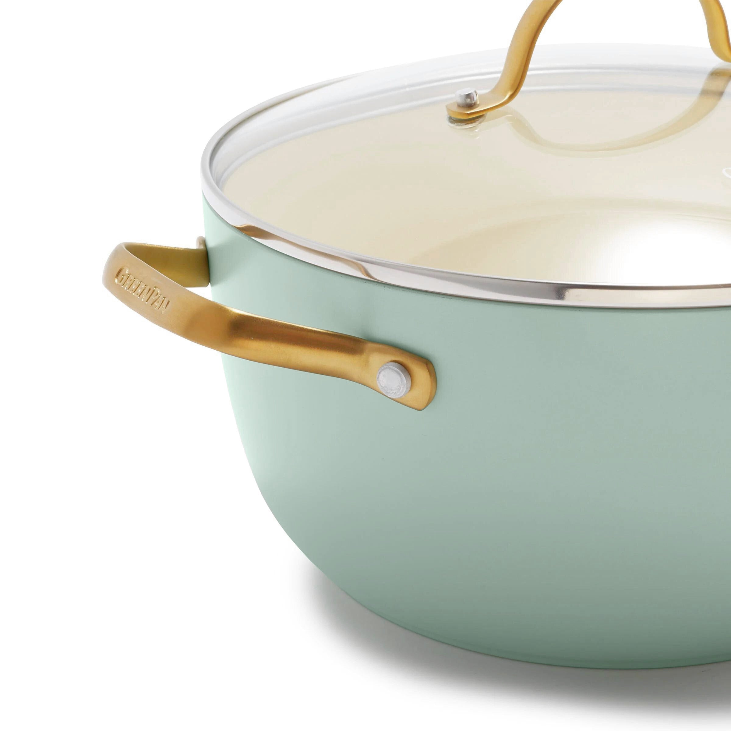 Padova Reserve Mint Green Set di pentole da 10 pezzi