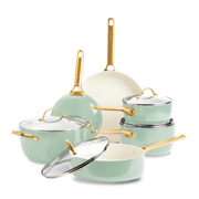 Padova Reserve Mint Green Set di pentole da 10 pezzi