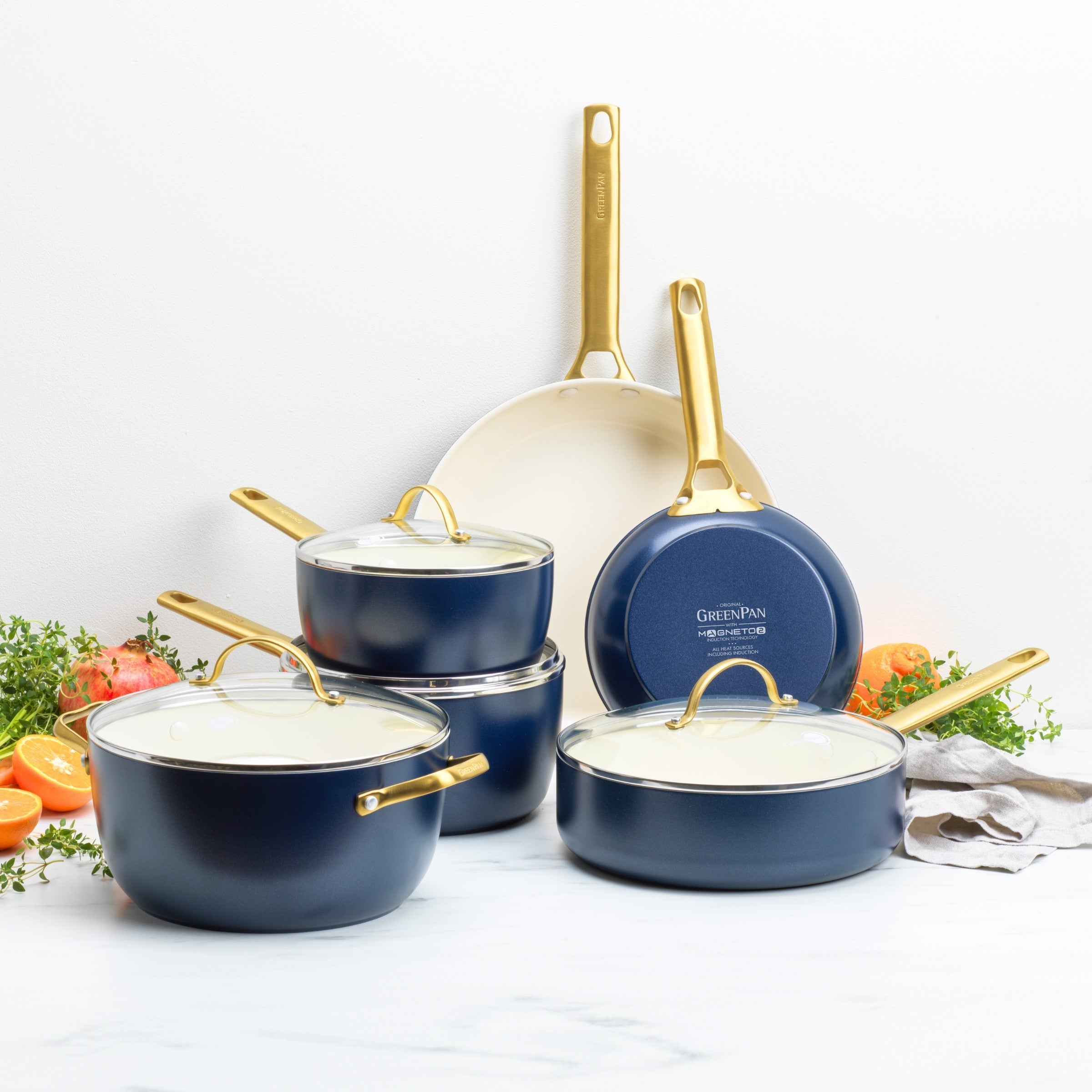 Padova Reserve Oxford Blue Set di pentole da 2 pezzi (20 + 26 cm)