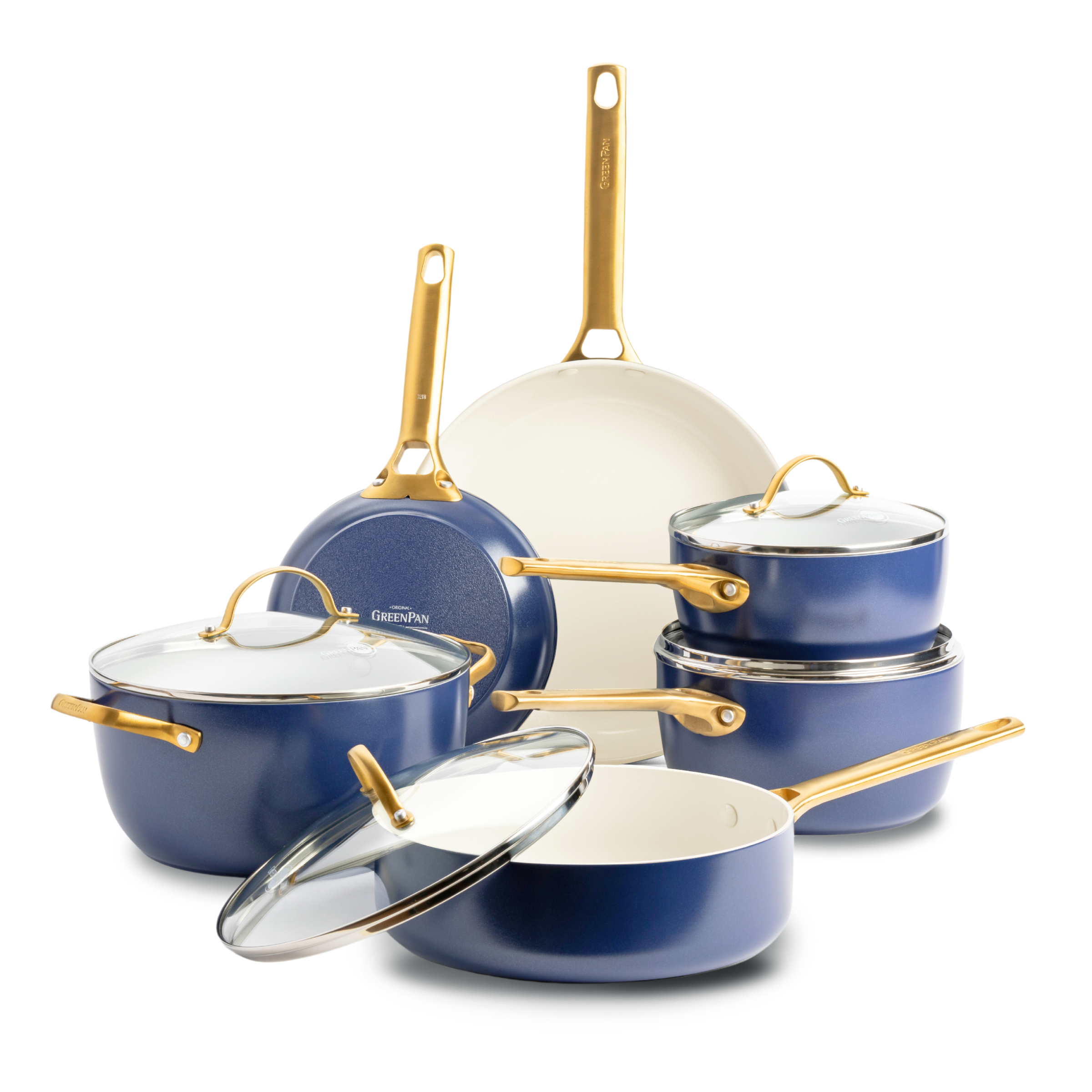 Padova Reserve Oxford Blue Set di pentole da 10 pezzi