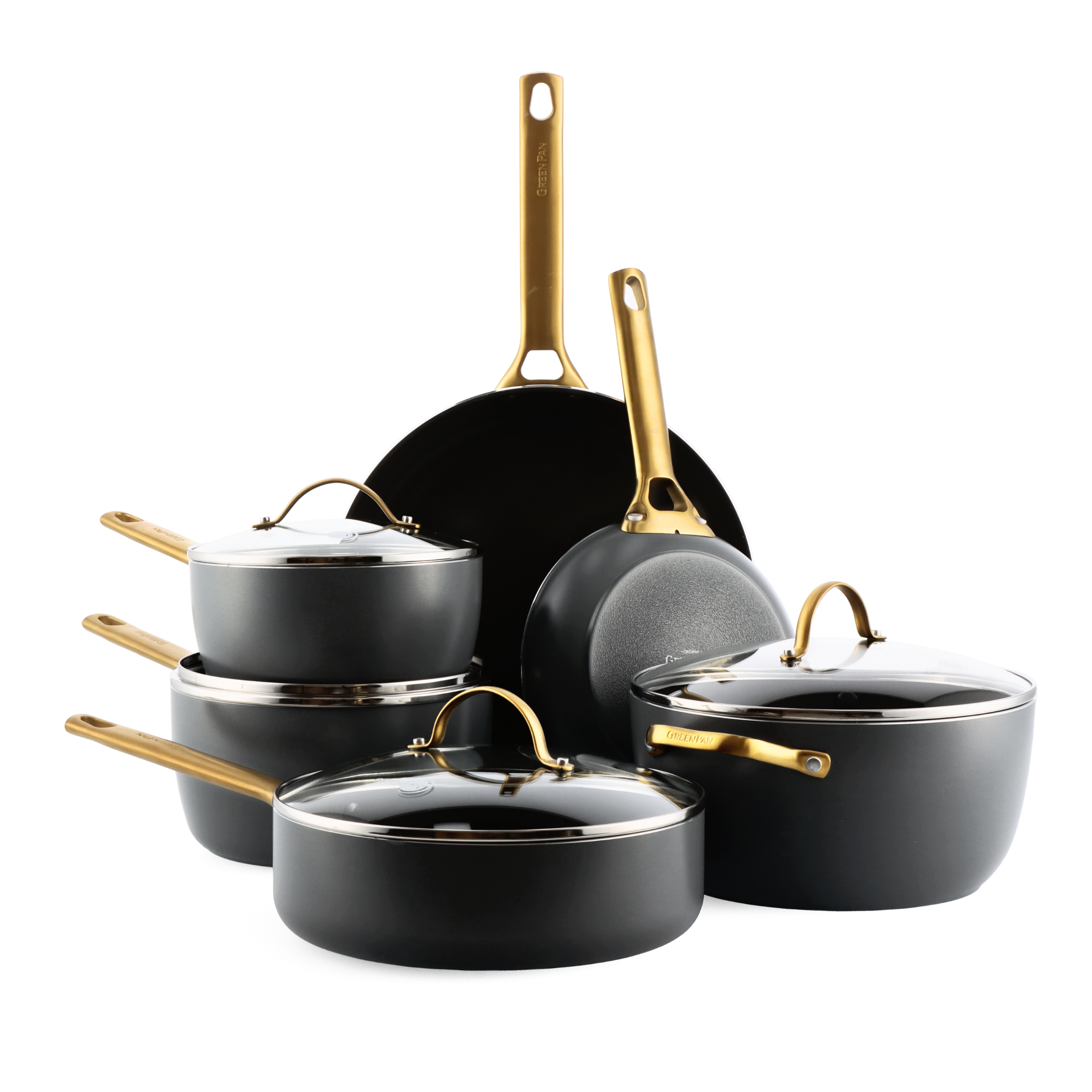 Set di pentole Padova Reserve Black da 10 pezzi