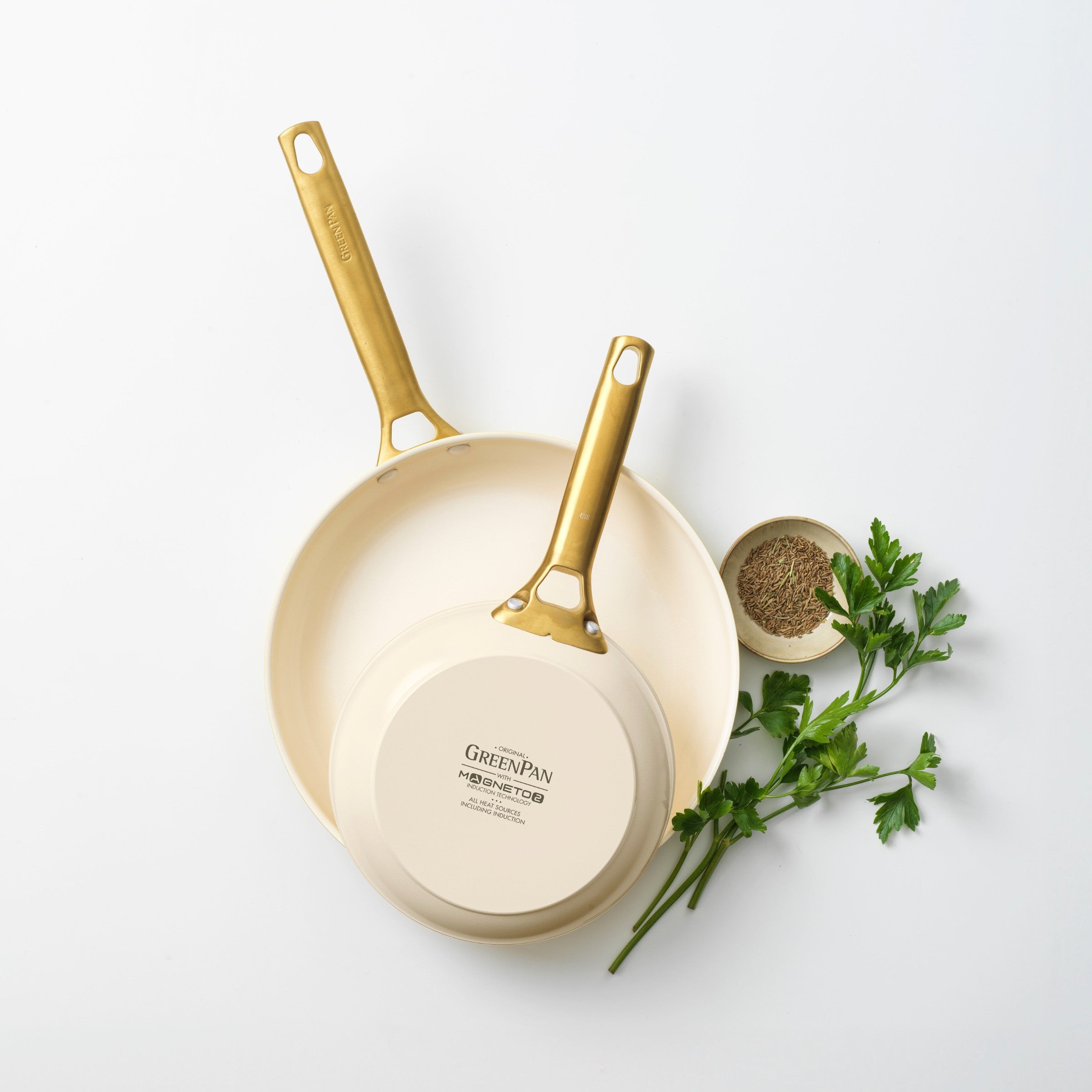 Set di pentole Padova Reserve Cream da 2 pezzi (20 + 26 cm)