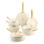 Set di pentole Padova Reserve Cream da 10 pezzi
