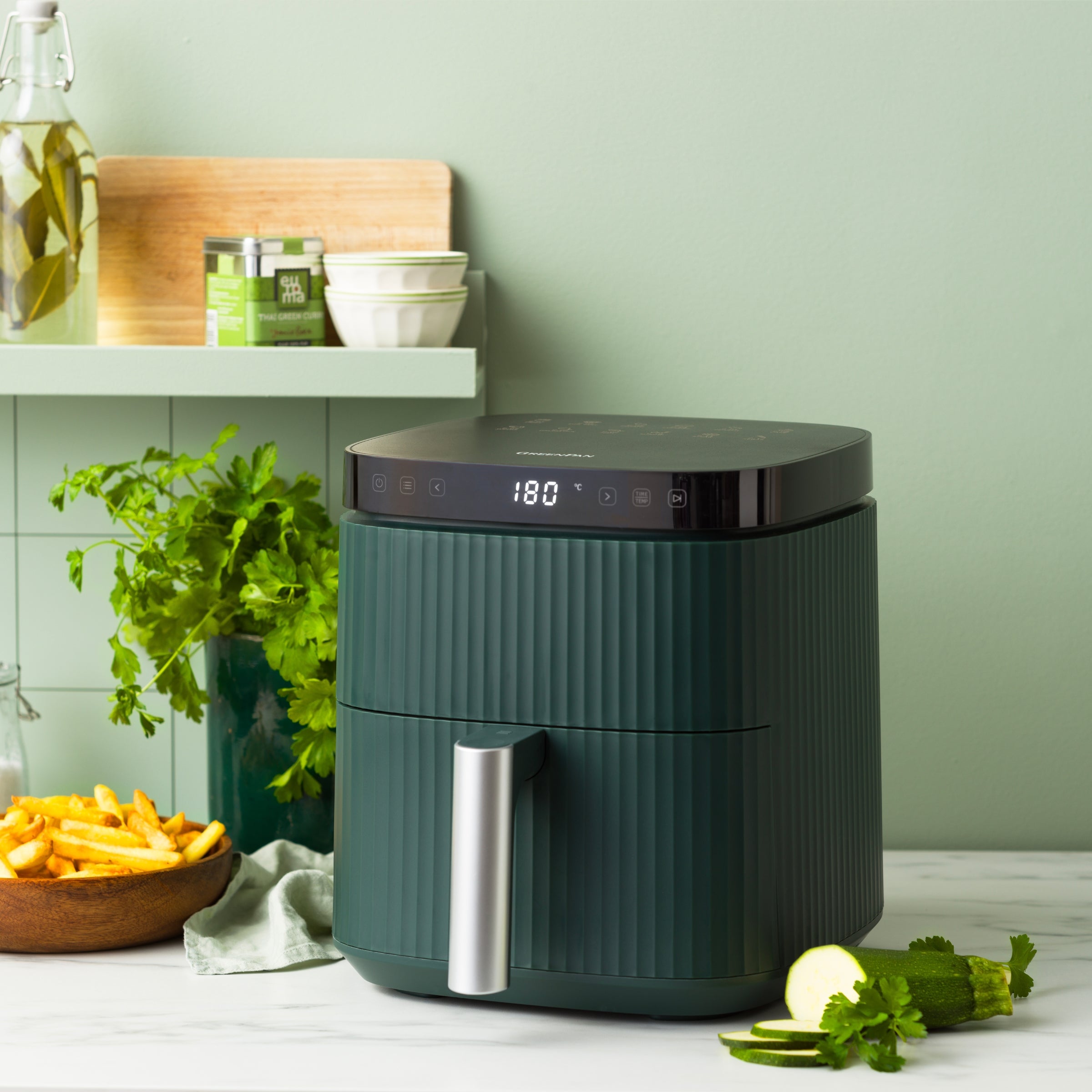 Friggitrice ad aria Bistro Silhouette XL verde pino