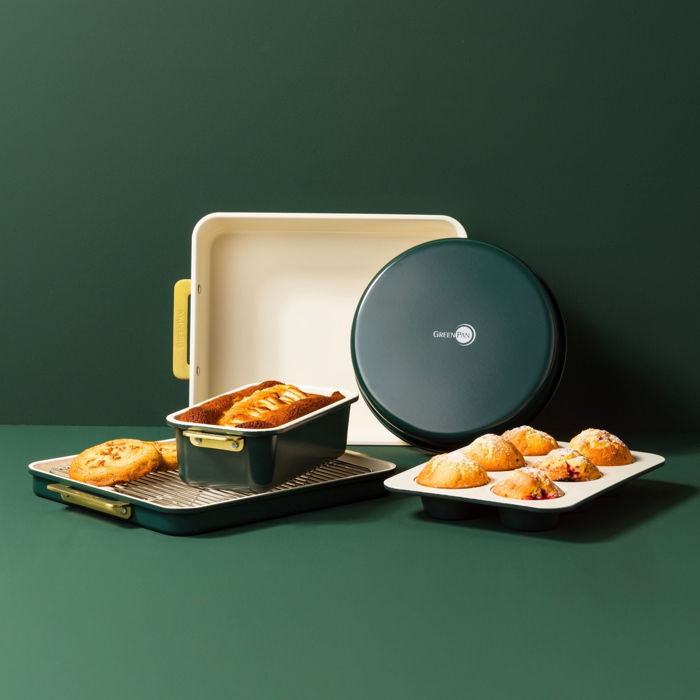 Set di 6 stampi da forno Padova Pine Green