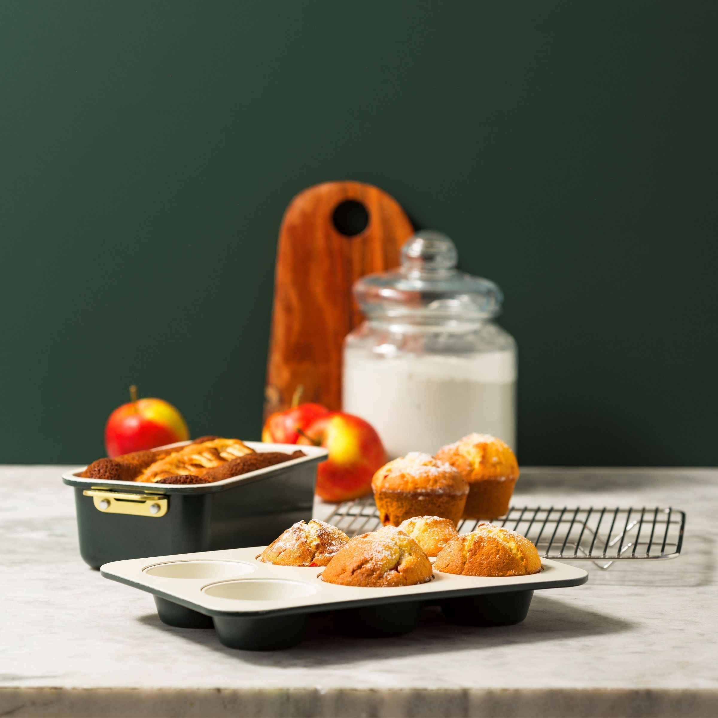 Set di 6 stampi da forno Padova Pine Green