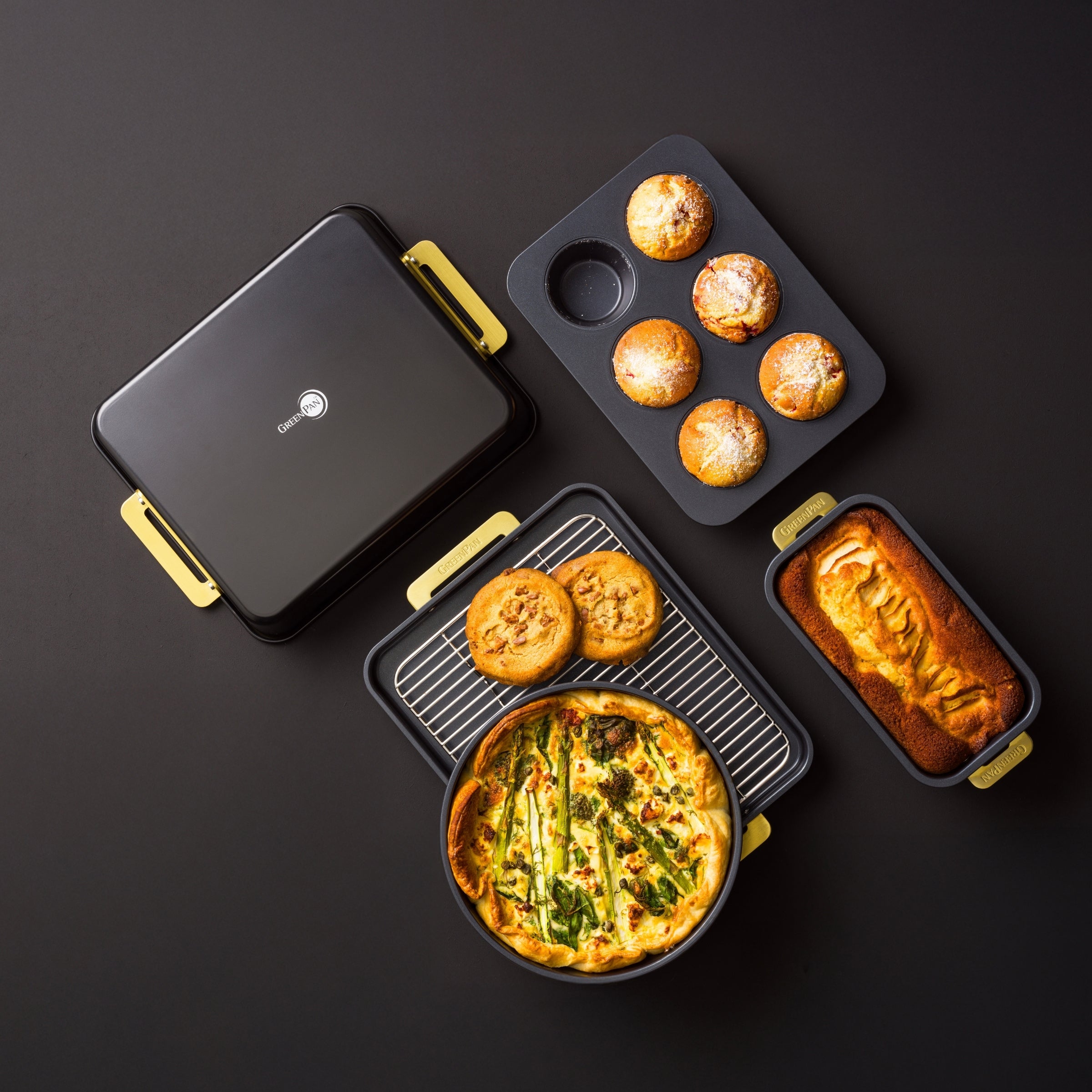 Set di 6 stampi da forno Padova Black