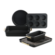 Set di 6 stampi da forno Padova Black