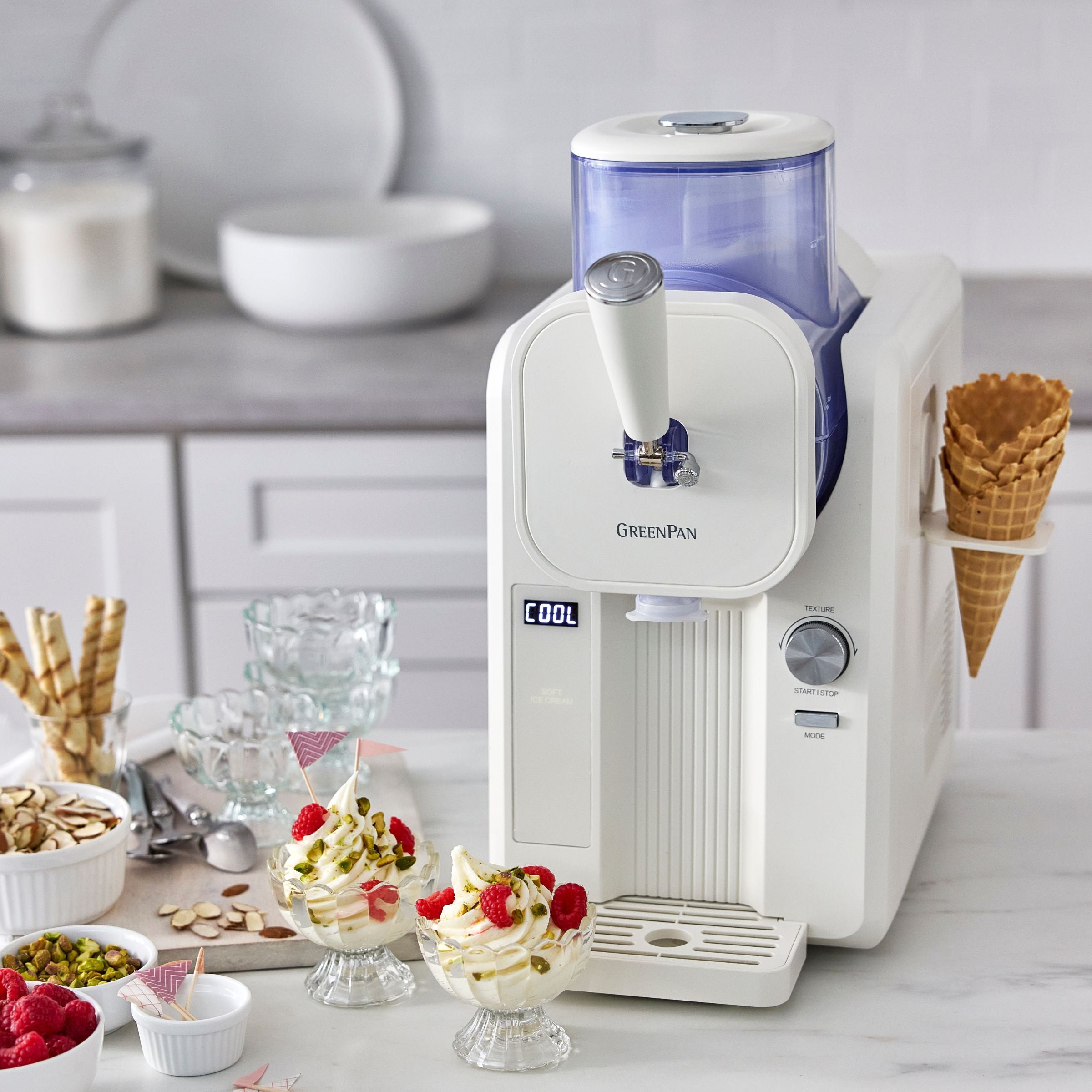 Macchina per il gelato - Gelato soft e bevande ghiacciate 1,87 L - Cream
