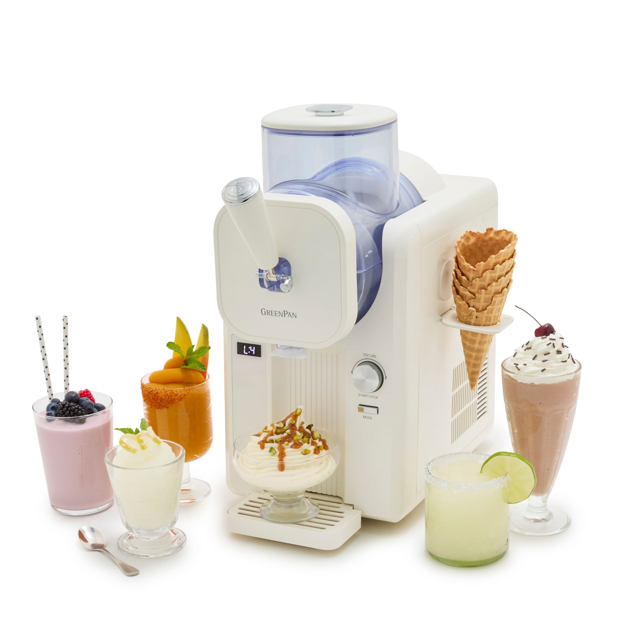 Macchina per il gelato - Gelato soft e bevande ghiacciate 1,87 L - Cream