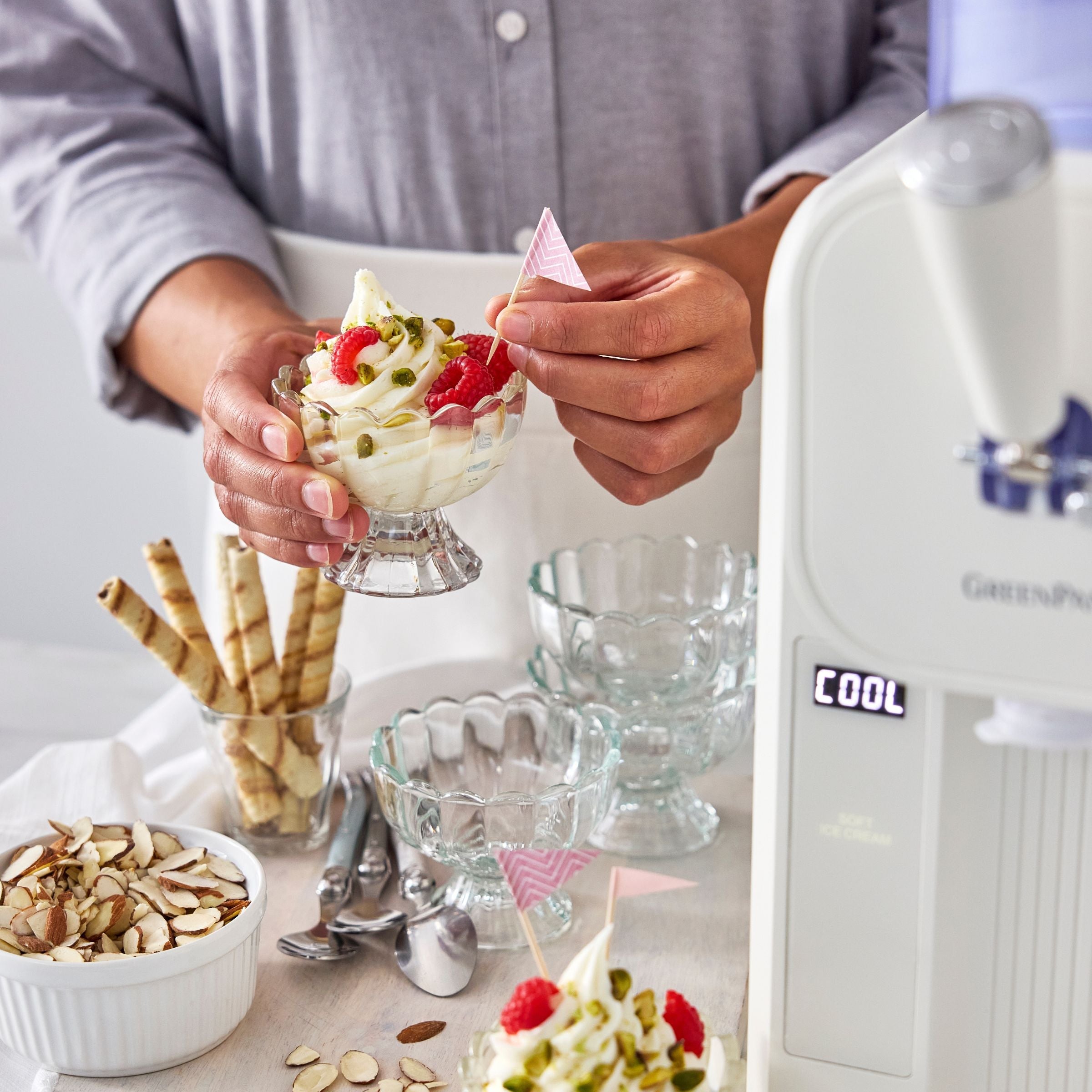 Macchina per il gelato - Gelato soft e bevande ghiacciate 1,87 L - Cream