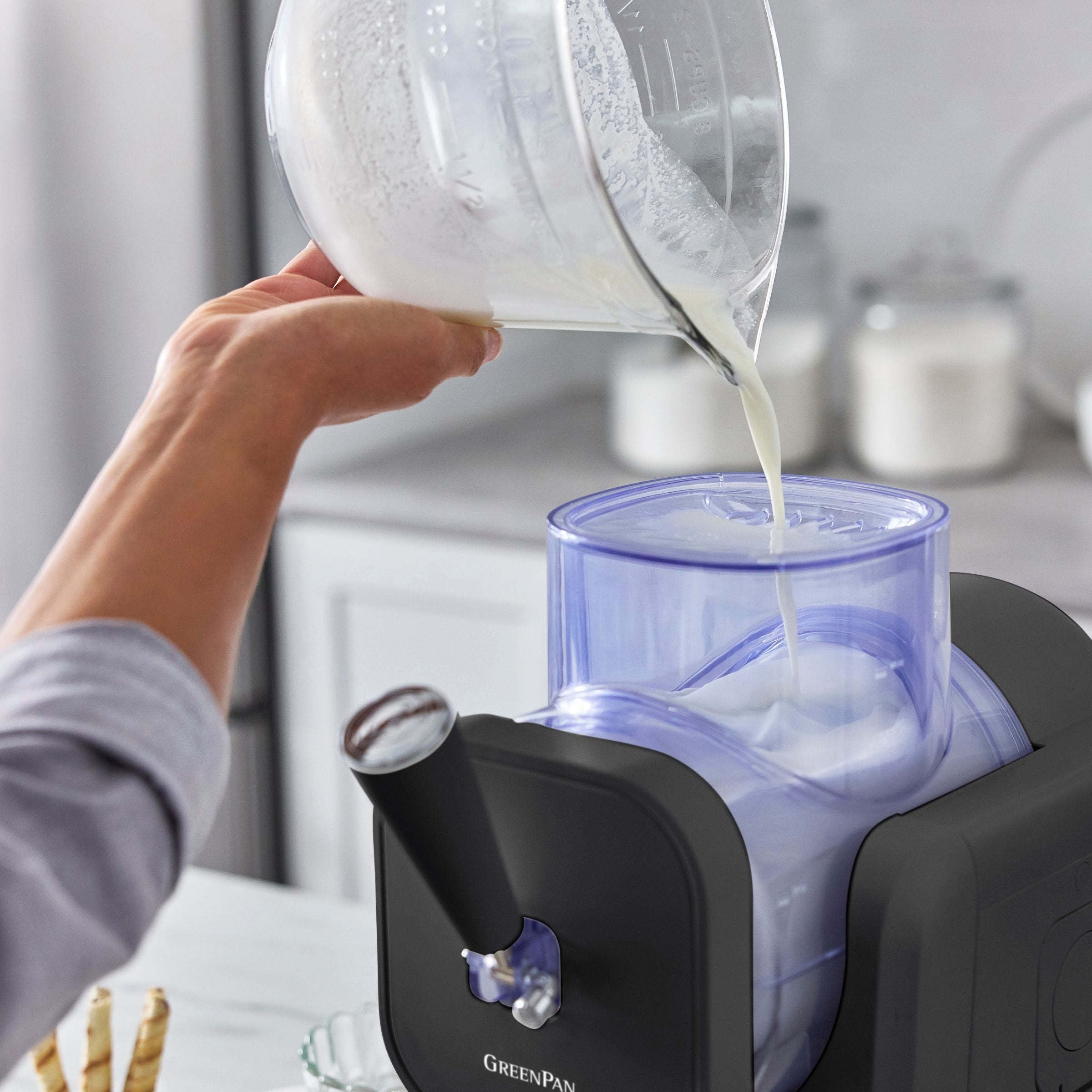 Macchina per il gelato - Gelato soft e bevande ghiacciate 1,87 L - Grigio