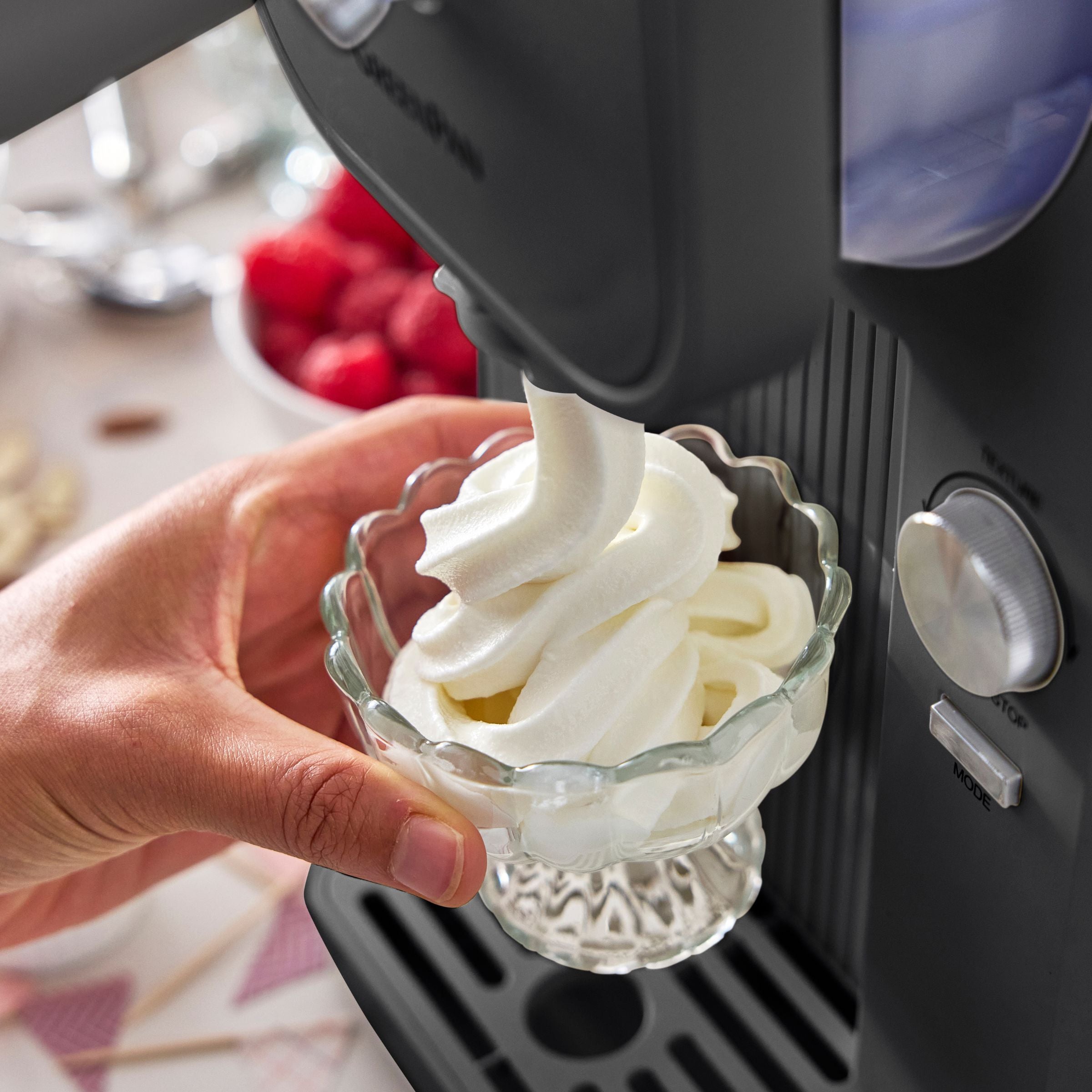 Macchina per il gelato - Gelato soft e bevande ghiacciate 1,87 L - Grigio
