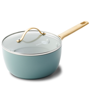 Padova Steelpan 14,5cm blauw met deksel