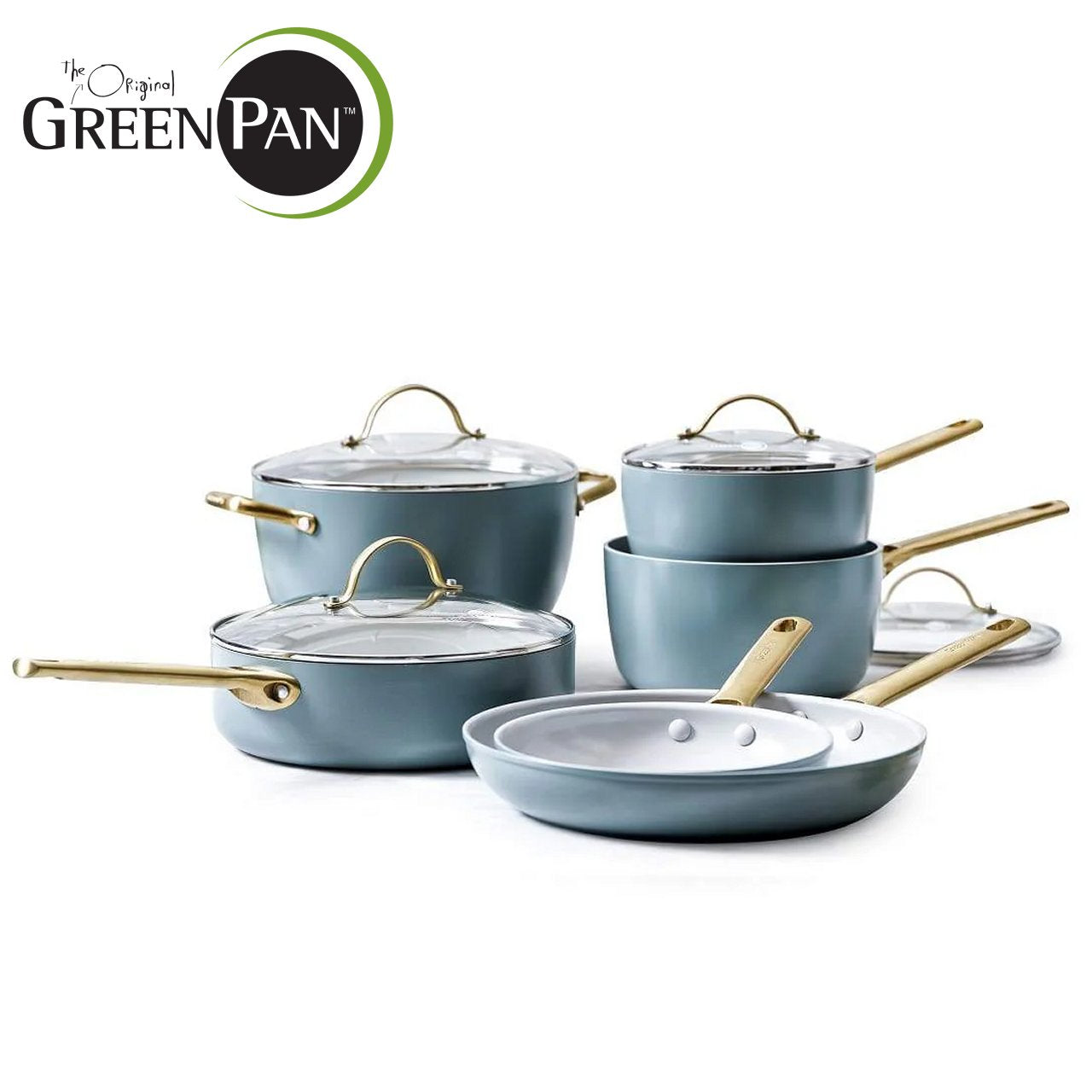 Set di pentole Padova Reserve Cream da 10 pezzi