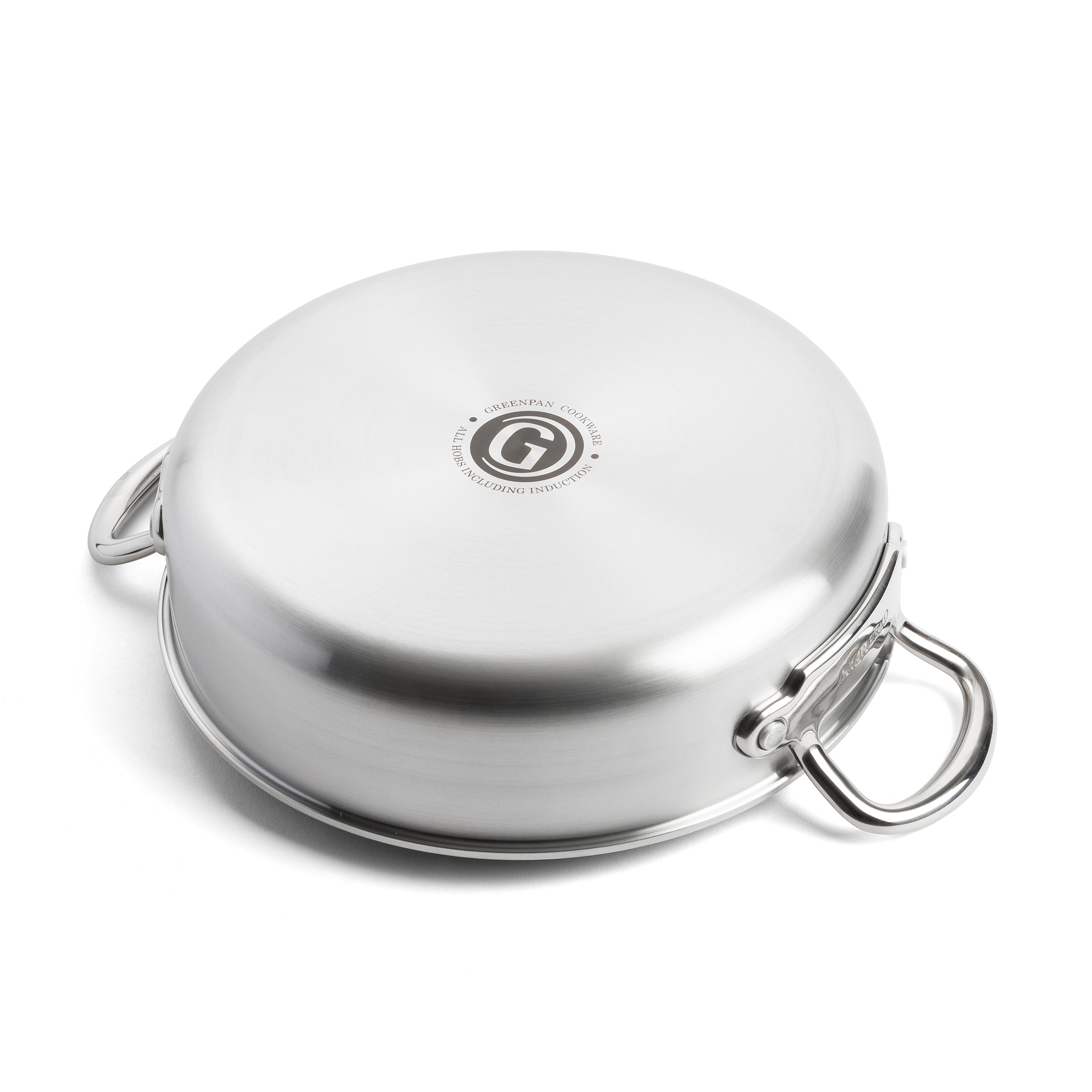 Premiere Stoofpan 26cm zilver onderaanzicht